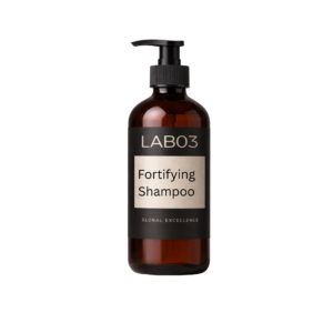 LAB 03 FZC private label fortifying shampoo manufacturer UAE Sharjah — custom keratin and biotin formulation for salons, hotels and retail brands
